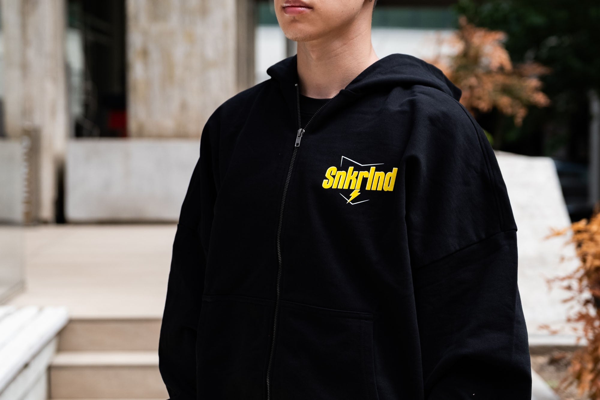 Sneaker Industry X Cracklez Pest Control Cropped Zip Hoodie