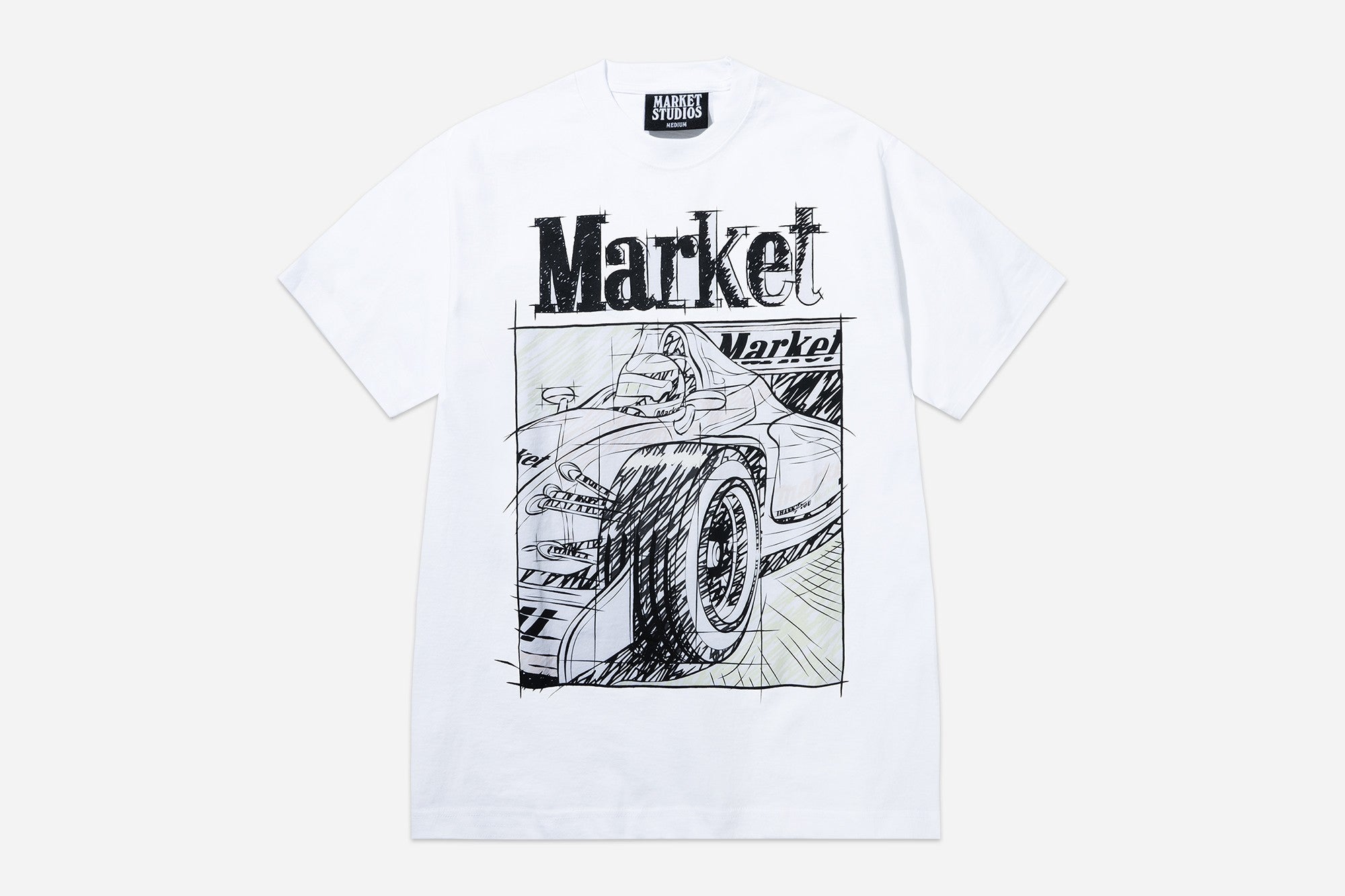 Market Scribbled Formula Uv T-Shirt