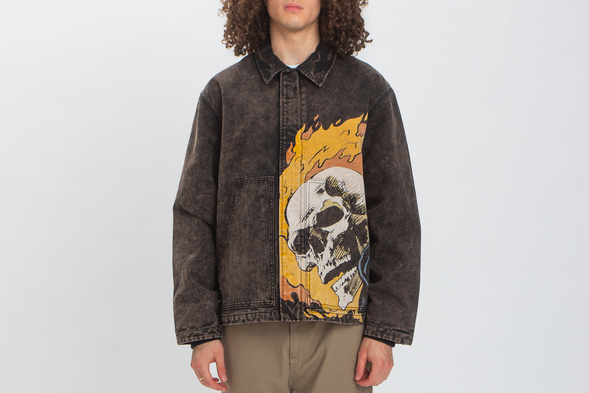 X Marvel Ghost Rider Work Jacket