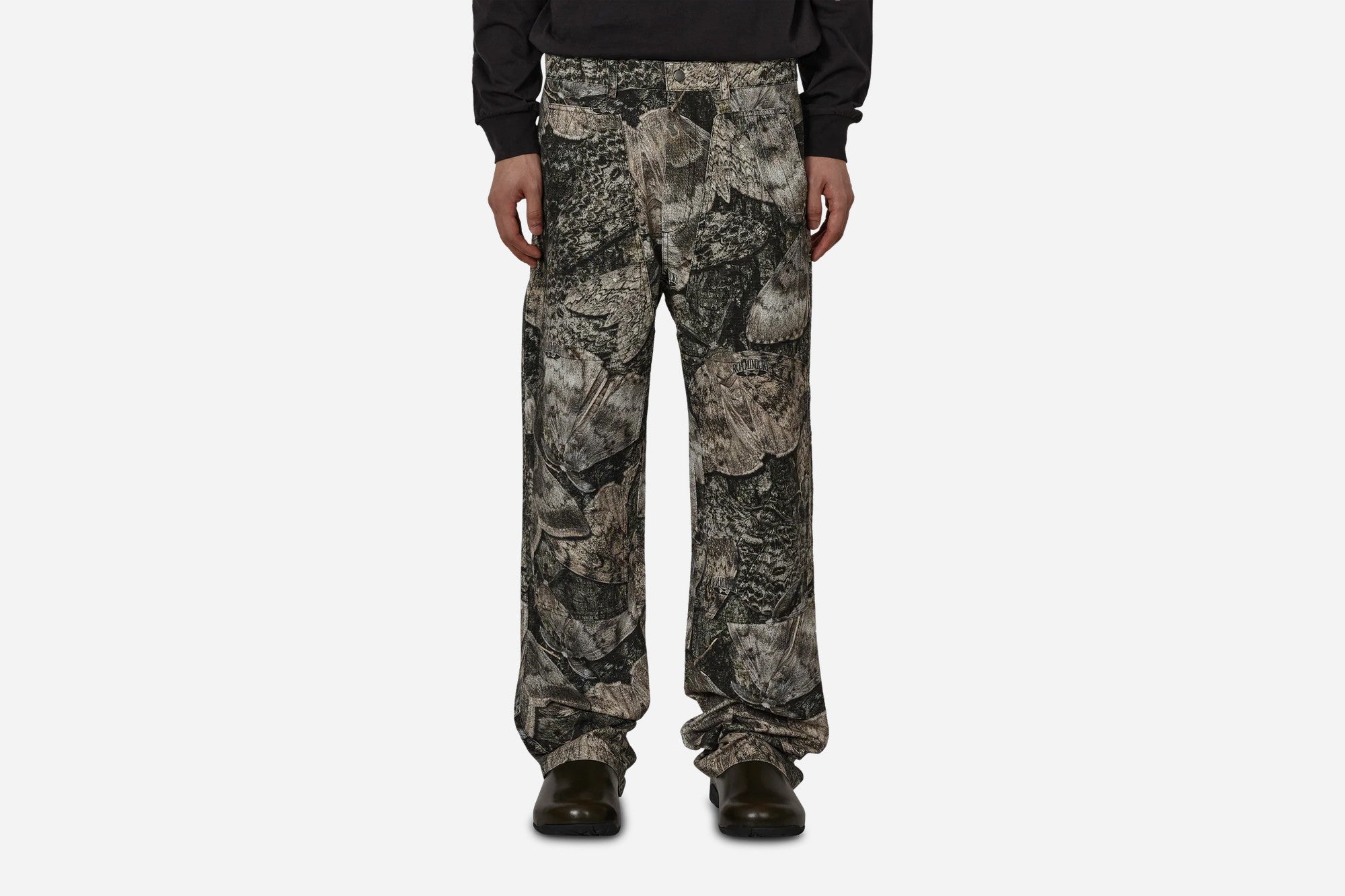 Fomes Moth Print Double Knee Pant