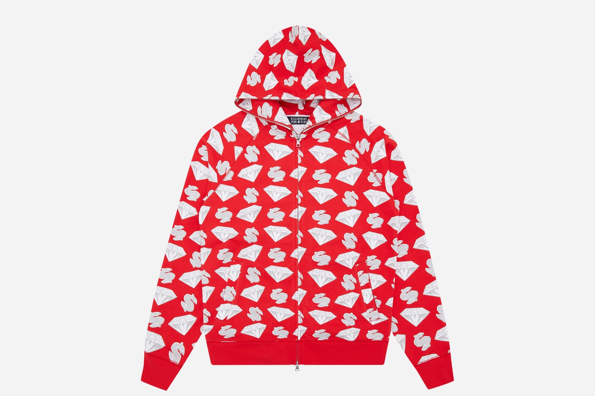 Billionaire Boys Club Diamonds & Dollars Zip-Through Hoodie