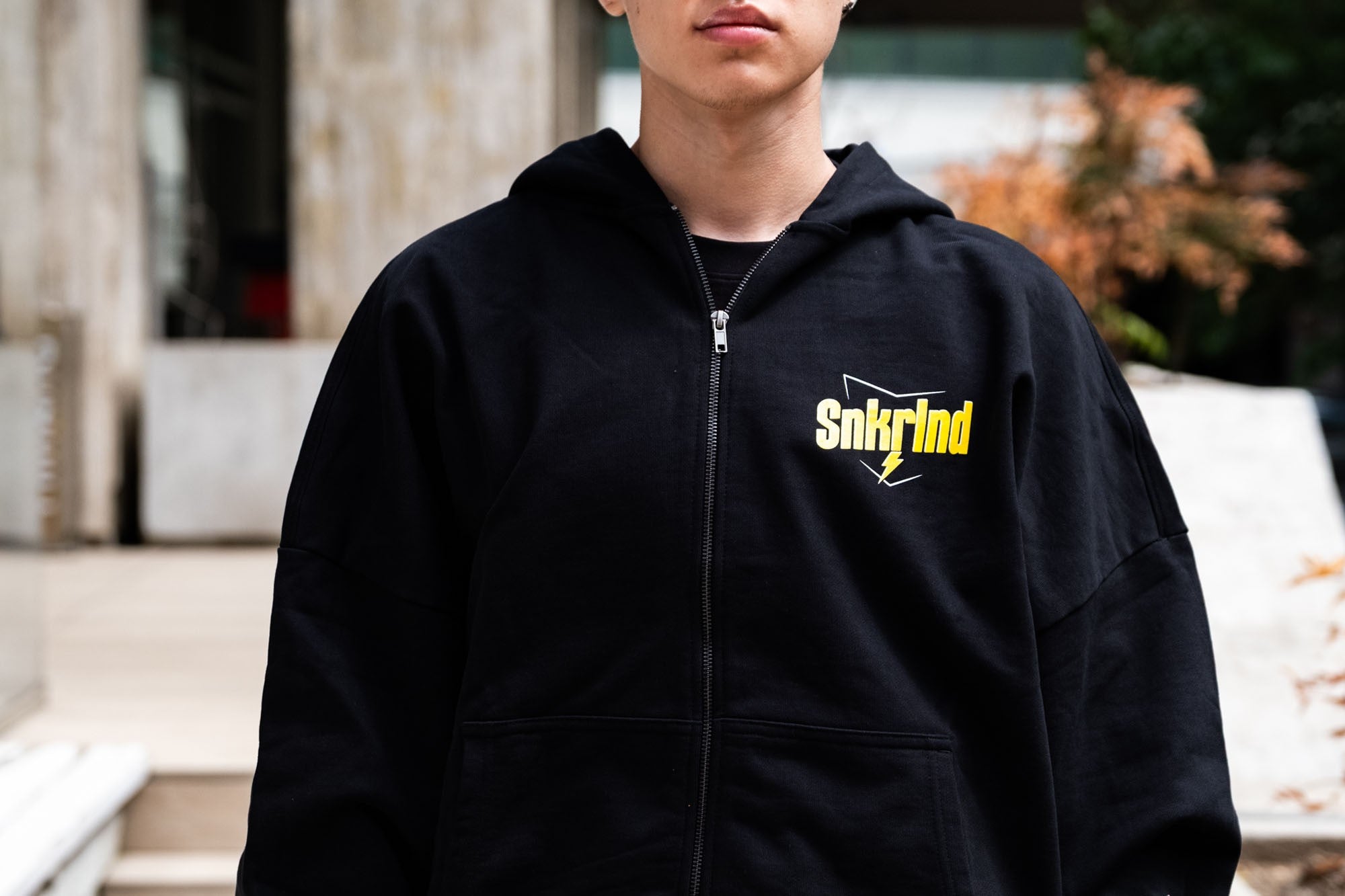 Sneaker Industry X Cracklez Pest Control Cropped Zip Hoodie