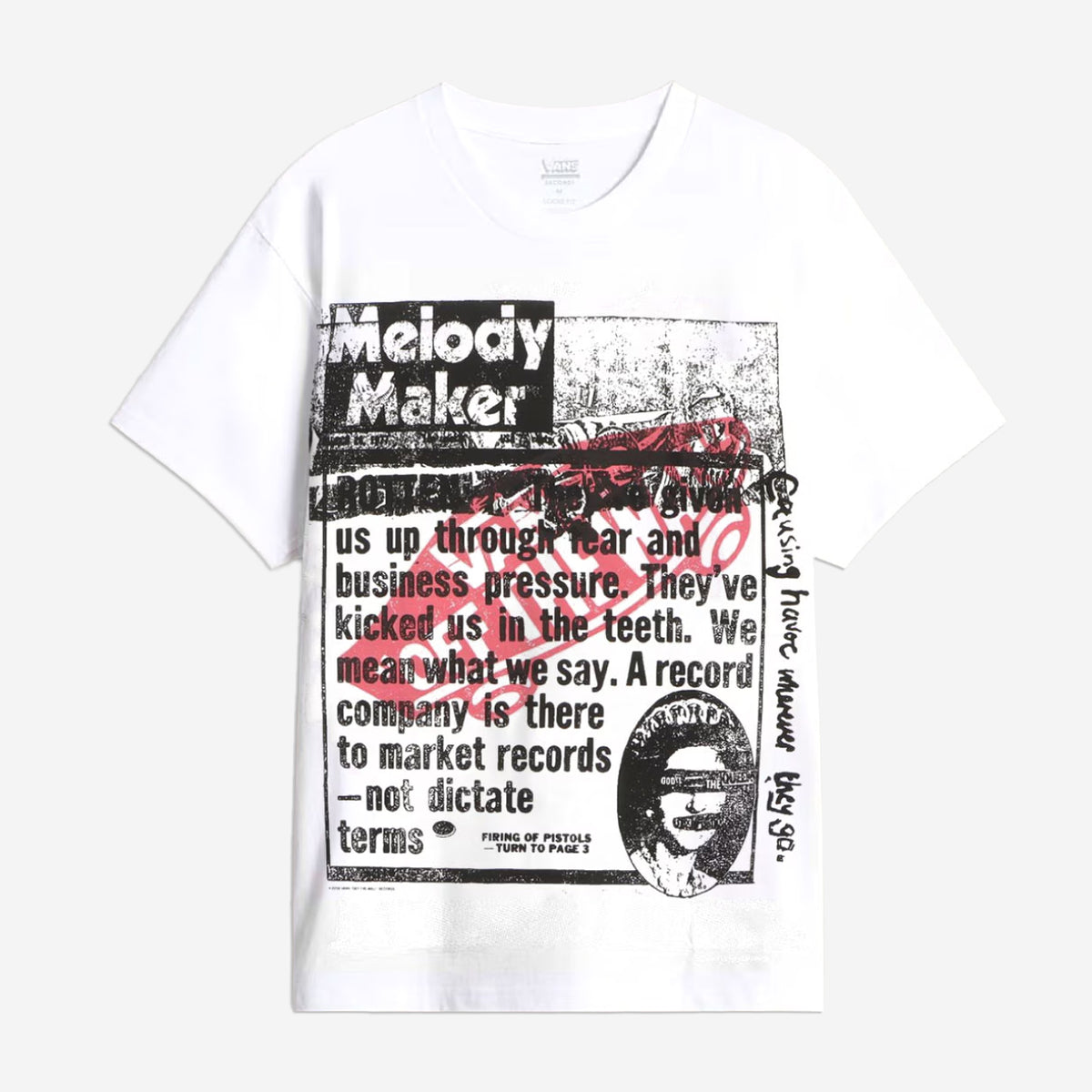 Vans Sex Pistols Read All About It Ss Tee