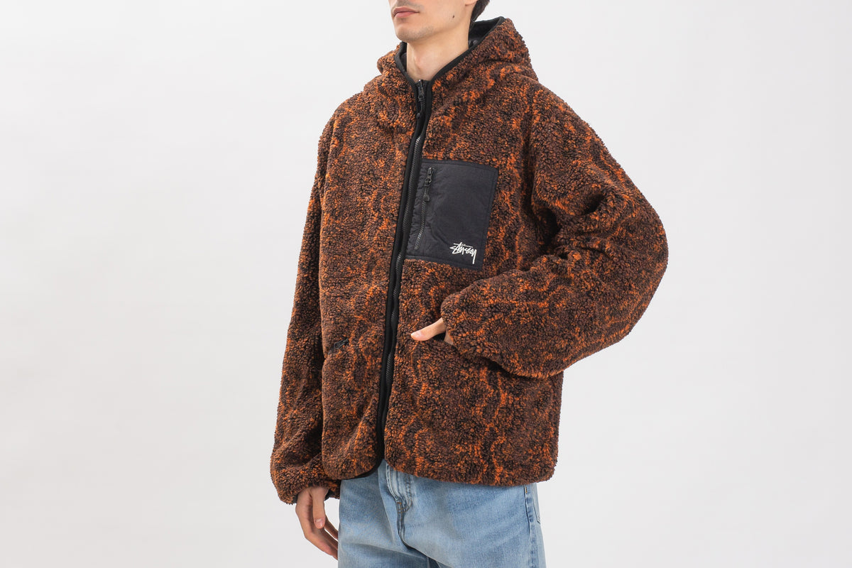 Snake Jaquard Sherpa Jacket