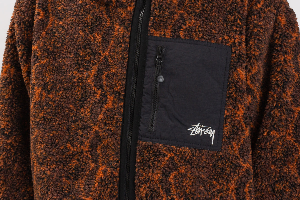 Snake Jaquard Sherpa Jacket