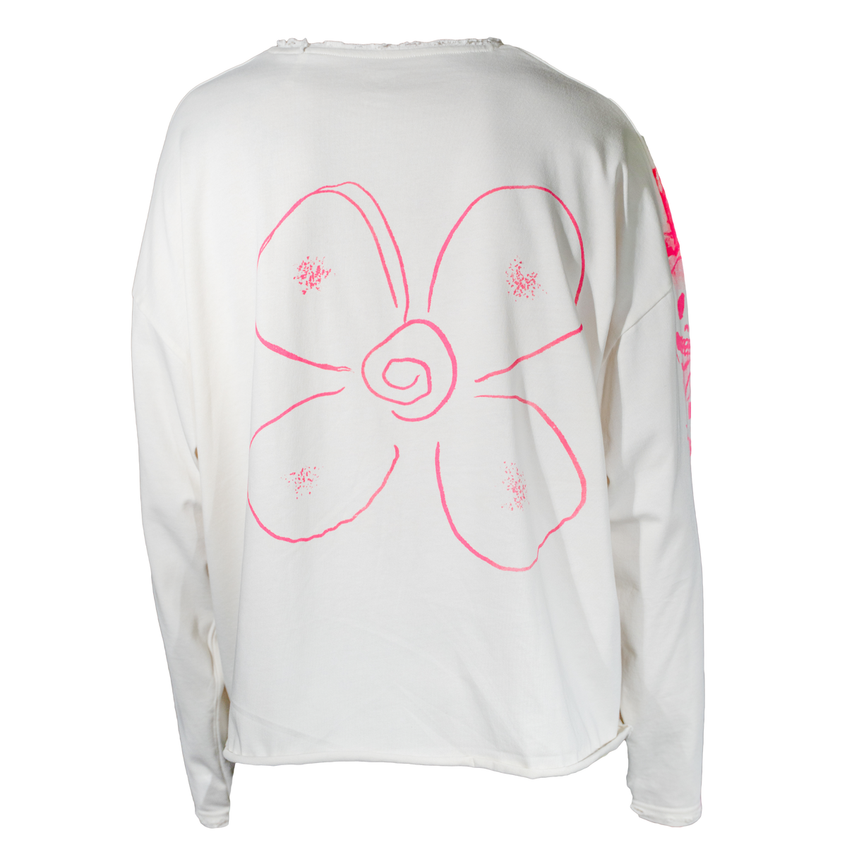 Life Is Pink Vintage White Long Sleeve