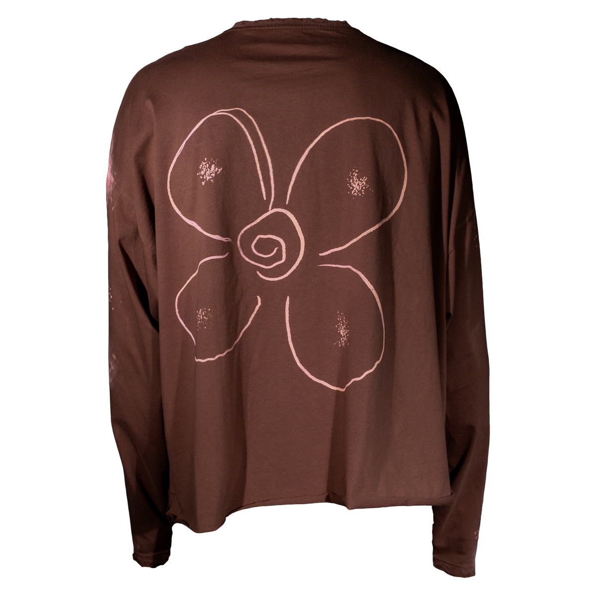 Life Is Pink Vintage Brown Long Sleeve