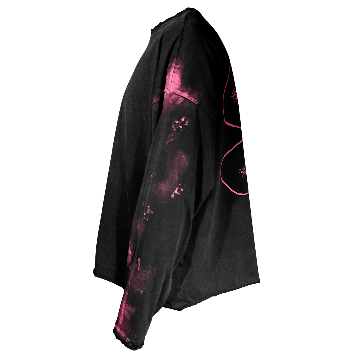 Life Is Pink Vintage Black Long Sleeve