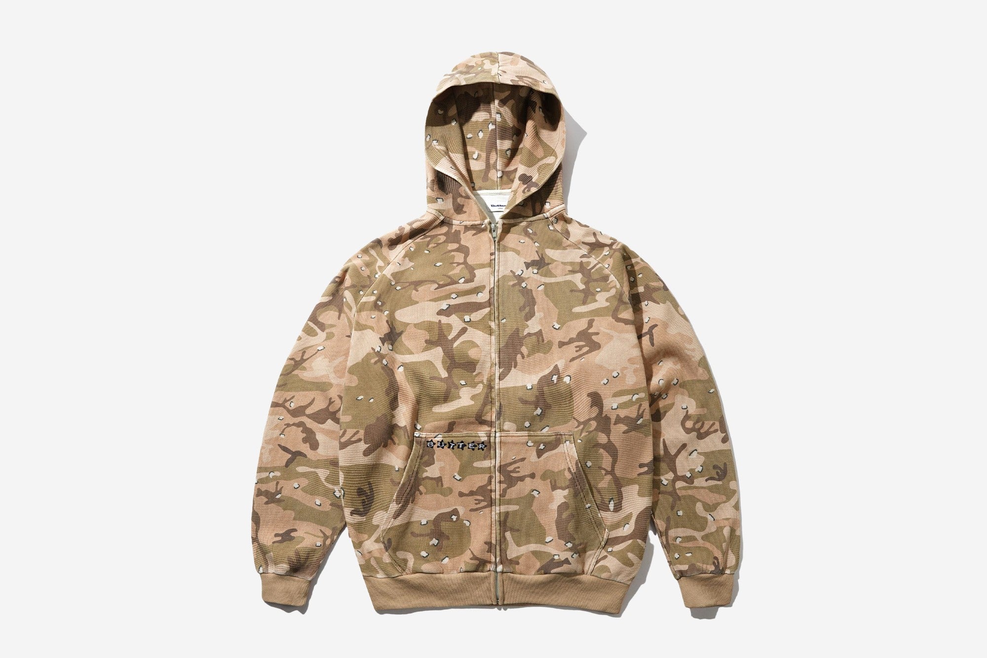 Stars Waffle Zip-Thru Hood