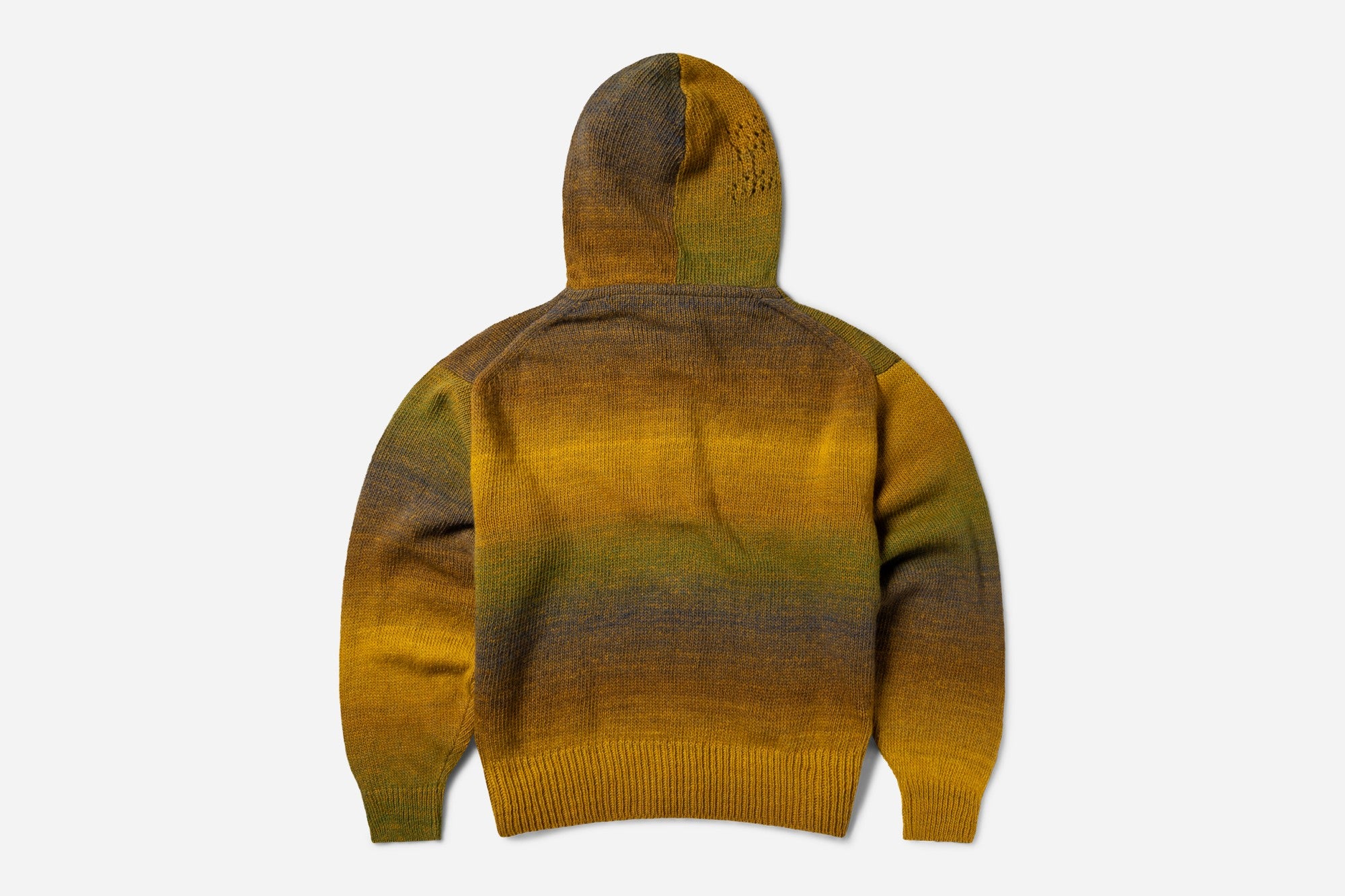 Space Dye Temple Knit Zip Thru Hoodie