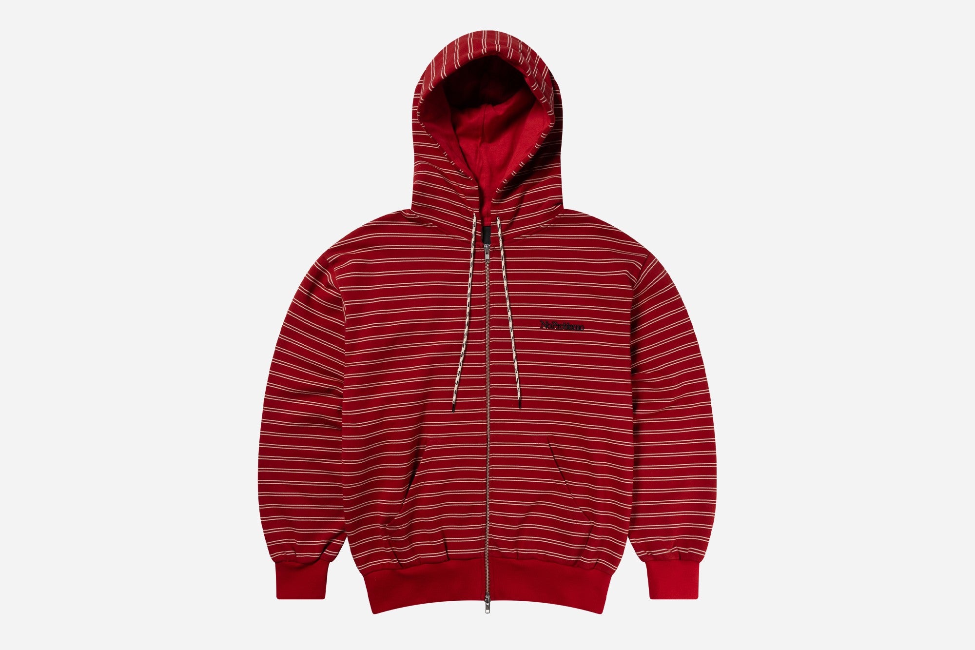 Mini Problemo Stripe Zip Hoodie
